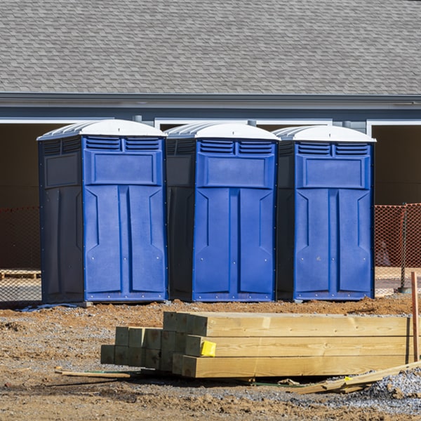 what is the expected delivery and pickup timeframe for the porta potties in Quitman Arkansas